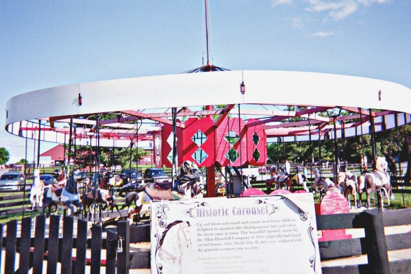 Historic farm carousel. Historic farm carousel.