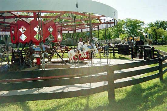 Carousel in Frying Pan Park.