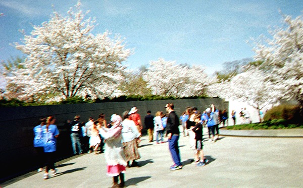 FDR memorial wall in Washington, DC.