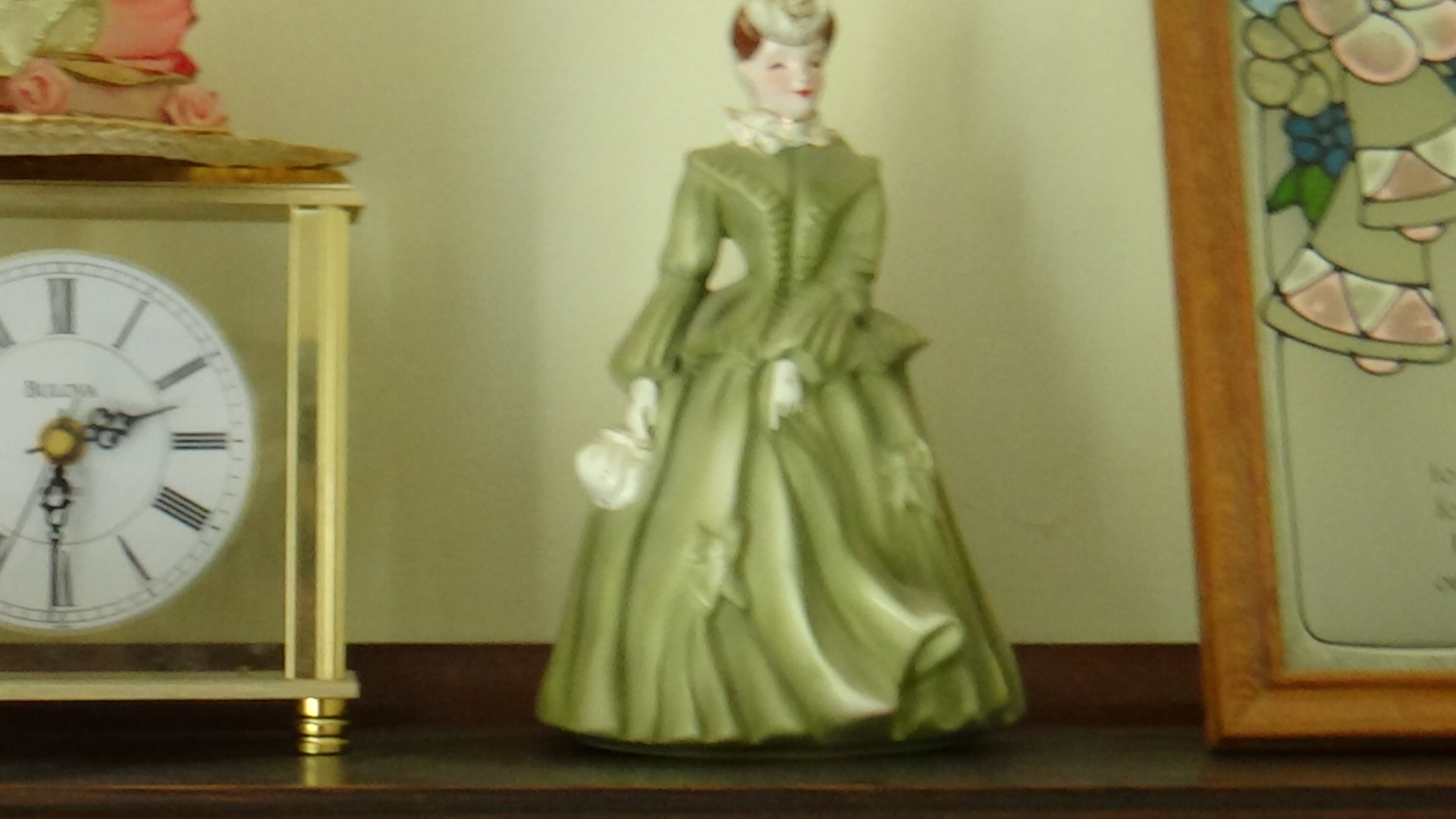 Figurine and clock