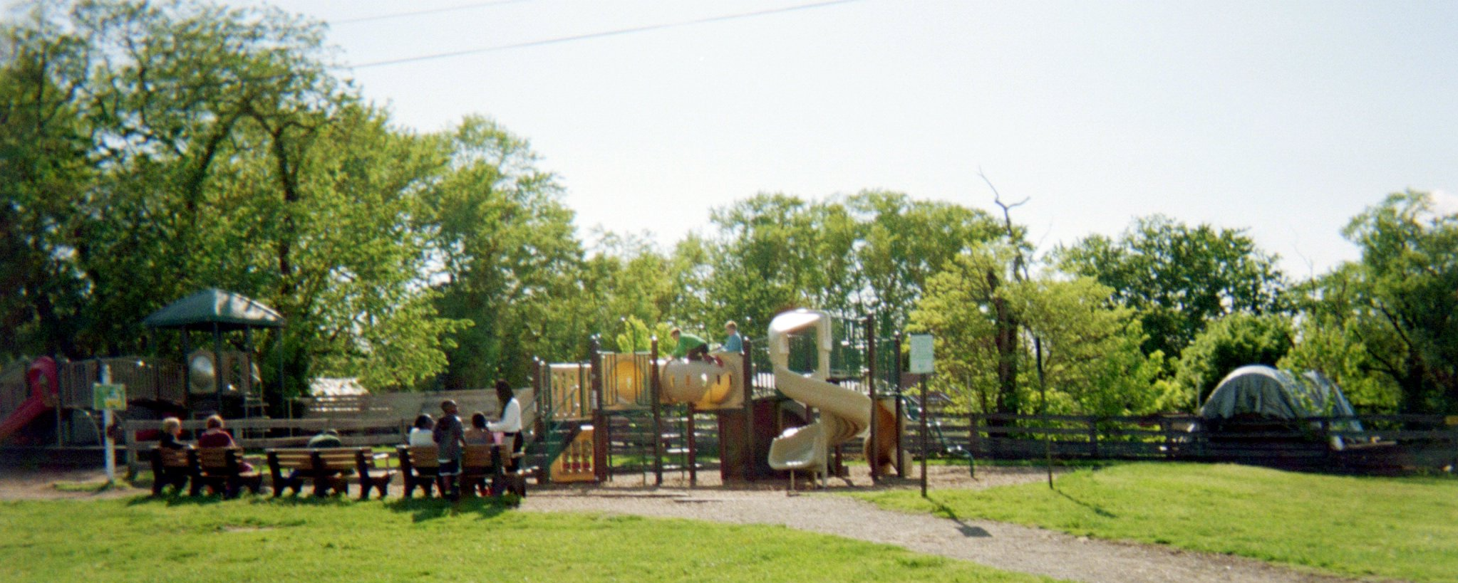 Playground at Frying Pan Park in Virginia.