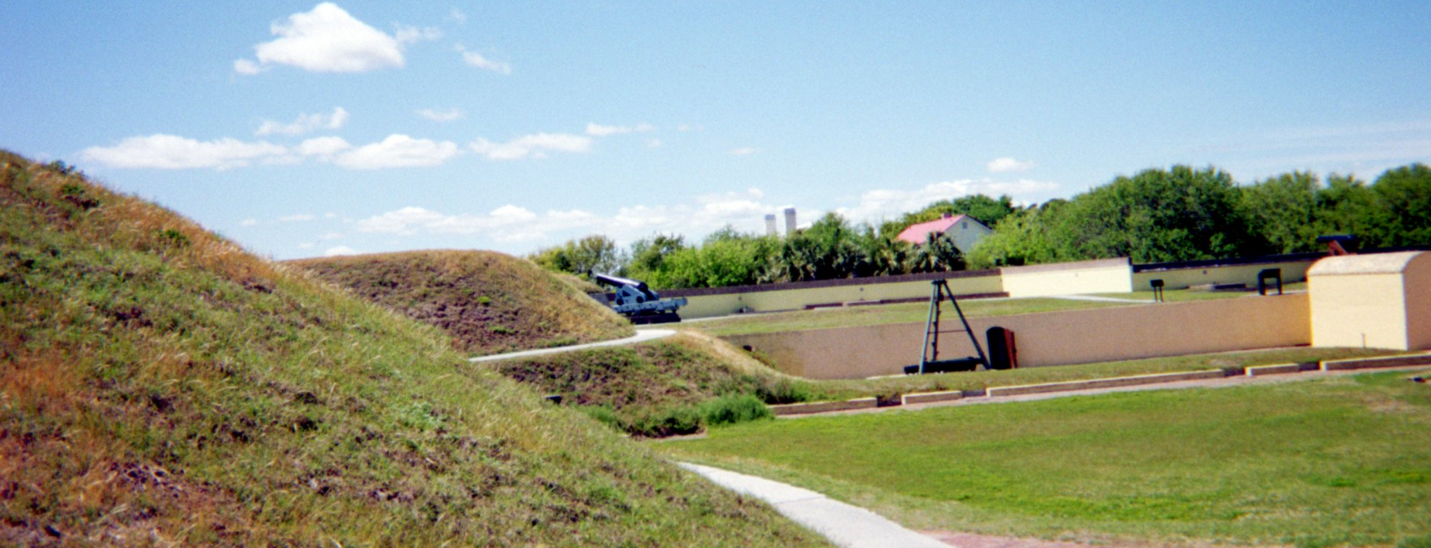 Fort Moultrie is preserved for everyone to see and visit.