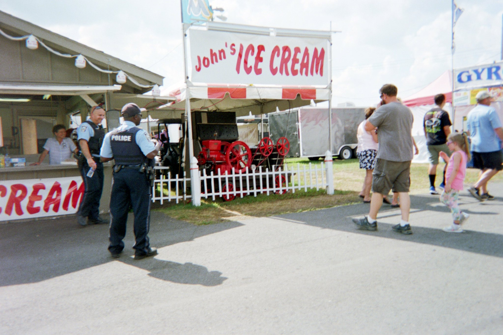 John's ice cream stand at the Manassas Fair in Virginia.
