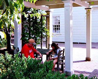 Father and daughter at Mount Vernon, Virginia.