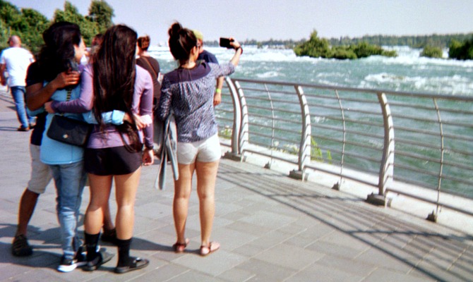 Group at Niagara Falls, New York.