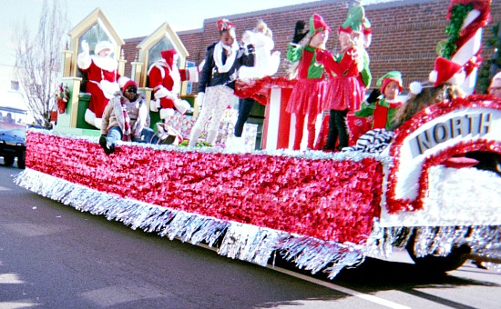 Christmas shopping deals with Mr. and Mrs. Claus.