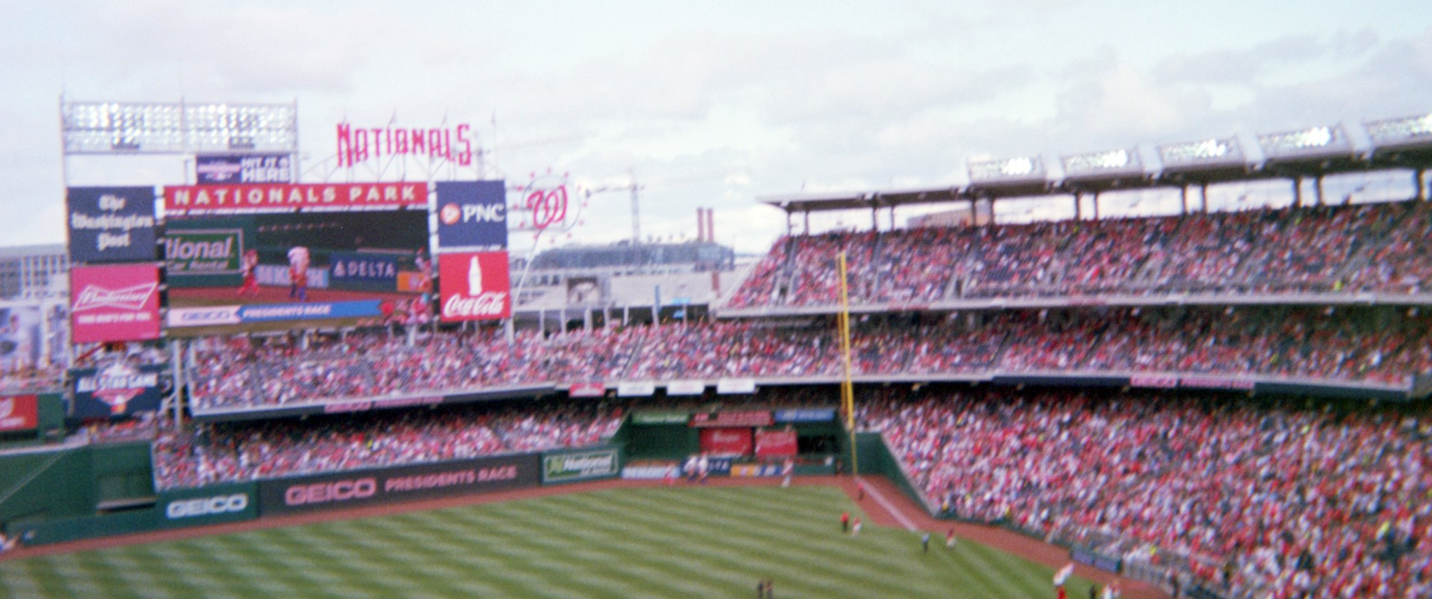 Fans at Nationals Park in Washington, DC.