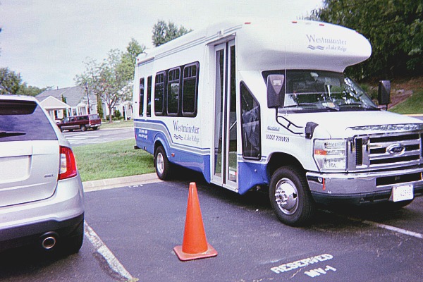 Active adult living communities have buses like these that their residents can use to go places.